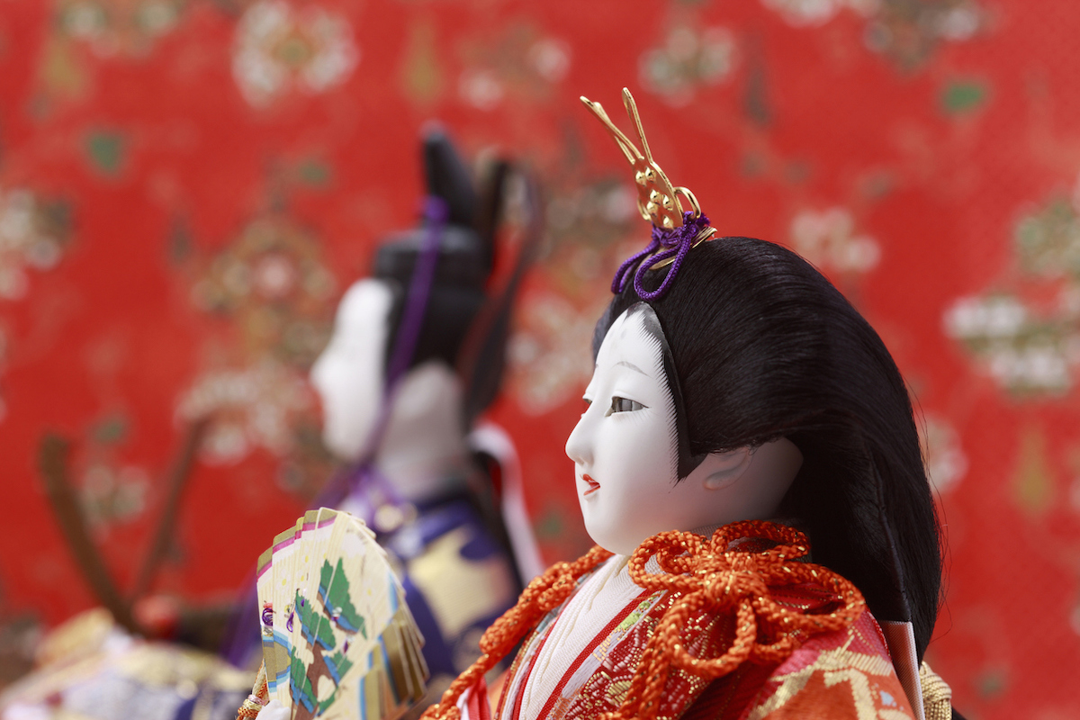 市場 ひな祭り 刺繍 お雛様 小さい 日本製 雛人形 名入れ 飾り 